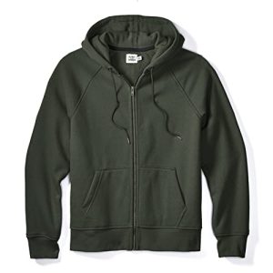 Huckberry 10-Jahre Kapuzenpullover mit durchgehendem Reißverschluss, Wald, Medium