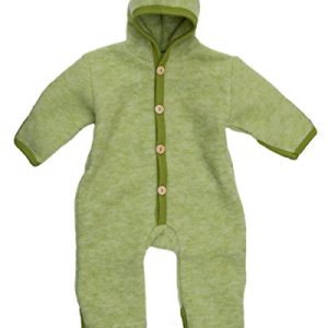 Cosilana Baby Overall aus Wollfleece kbT (74/80, Lindengrün-Melange)