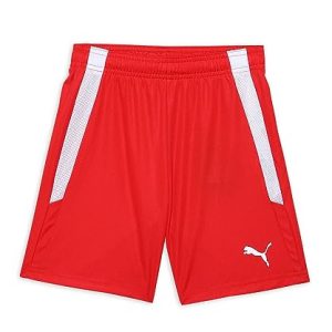 PUMA Unisex Kinder Teamliga Jr Shorts, Puma Red-puma White, 140 EU