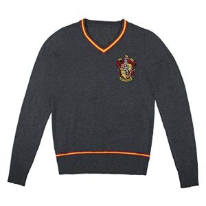 Cinereplicas Harry Potter Hogwarts V-Ausschnitt Pullover - Erwachsene & Kinder - Offizielle Harry Potter Lizenz-M-Gryffindor