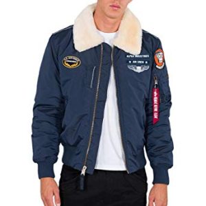 ALPHA INDUSTRIES Herren Injector III Air Force Bomberjacke, New Navy, 3XL