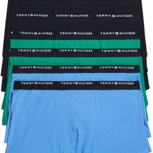 Tommy Hilfiger Jungen Boxershorts Trunks Unterwäsche, Mehrfarbig (Des Sky/Oly Gr/B Spell), 12-14 Jahre