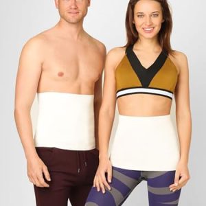 BeFit24 - Nierenwärmer für Herren und Damen (mit Angora- & Merinoschaf-wolle) - Nierengurt als Schutz vor Fahrtwind - Rückenwärmer mit Massage-Effekt und wohlige Wärme für den Rücken - Größe 5