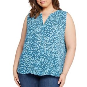 NYDJ Sleeveless Pintuck Pleat Back Agness XXS (US 00)
