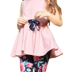 PATPAT Mädchen Bekleidungssets Sommer, T-Shirt mit Rock, Shorts und Leggings für Outdoor-Sportarten für Mädchen Kleidung, Top + kurze Hosen Kinder Mädchen Geburtstag Geschenk Teenager 4-12 Jahre