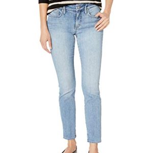 NYDJ Damen Jeans Marilyn Straight Leg Petite Size - Blau - 50 Zierlich