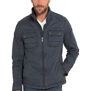 JP 1880 Herren große Größen Übergrößen Menswear L-8XL Baumwolljacke, kernige Qualität, vintage Waschung bis 8 XL mattes nachtblau 6XL 813181130-6XL