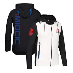 Reebok Stipe Miocic UFC Fight Kit Full-Zip Official Black Walkout Hoodie