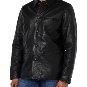 Schott NYC Herren Lcbrakeman Lederjacke, Schwarz, L