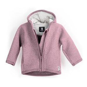 Ehrenkind® Walkjacke | Jacke für Kind aus Natur Schurwolle mit Reißverschluss | Walk Jacke für Baby | Rosa Gr. 110/116