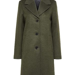 SELECTED FEMME Damen Slfnew Sasja Wool Coat B Noos Mantel, Ivy Green, 34 EU