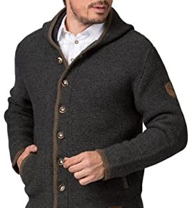 Stockerpoint Herren Jacke Alex Strickjacke, anthrazit, 52 EU