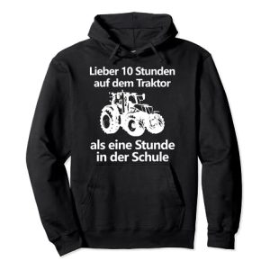 Landwirt Landwirtschaft Bauer Trecker Traktor Schule Kinder Pullover Hoodie