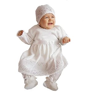 EKO Baby Mädchen Set Mütze und Taufkleid, Größe:56