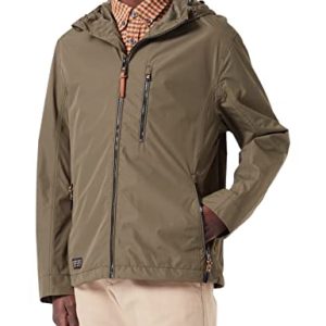 camel active Herren teXXXactive Funktionsblouson mit Kapuze Blouson, Oliv, 25