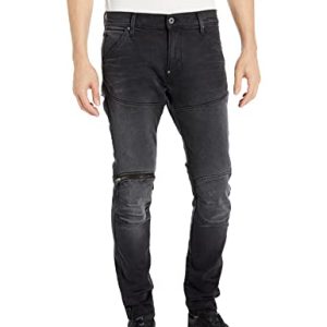 G-Star Raw Herren 5620 3D Zip Knee Skinny Fit Jeans, Getragen in schwarzem Onyx, 30W / 30L