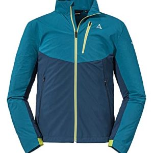Schöffel Herren Softshell Jkt Avdalen M, sportliche Wanderjacke aus Venturi mit 4-Wege-Stretch, wasserabweisende, leichte Sommerjacke, lakemount blue, 50