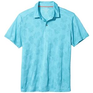 Tommy Bahama Pineapple Palm Coast Golf-Poloshirt, Anmutiges Meer, Mittel