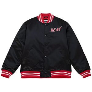 Mitchell & Ness Heavyweight Satin Jacket - Miami Heat, XXL