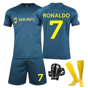 Ronronner Trikot Sets Kinder, Hause/Auswärts Fußballtrikot für Kinder (DE/NL/SE/PL, Numerisch, 140, 150, Grün)