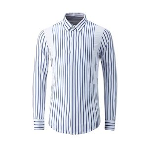 Seide Herren Kleid Shirts Langarm Vertikal Streifen Business Herren Hemden Slim Fit Party Herren Hemden