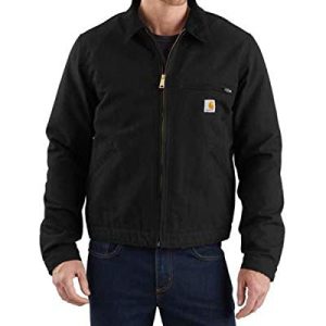 Carhartt, Herren, Detroit Lockere Jacke aus Segelleinen mit Deckenfutter, Schwarz, M