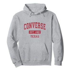 Converse Texas TX Vintage Sports Design Rot Pullover Hoodie