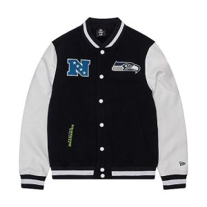 New Era Seattle Seahawks NFL 2023 Sideline Navy White Jacke - 3XL