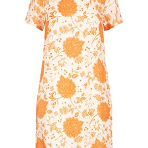 Mint & Mia Damen Webkleid Rundhals Kleid, Multicolor, 44 EU