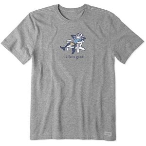 Life is Good Herren Crusher, Heather Grey, XXL