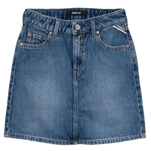 Replay Mädchen Jeansrock aus Baumwolle, Medium Blue 009 (Blau), 14 Jahre