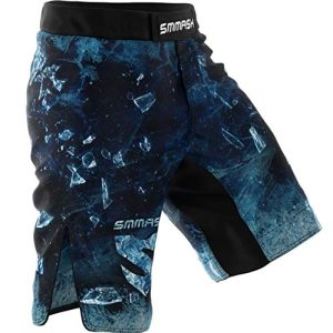 SMMASH Kurze Trainingshose für Herren MMA Kampfsport Boxen Sport Gym Fitness, Kurze Hose, Sporthose Kurz, Männer-Sportbekleidung, Leichte Kampfhose, Atmungsaktive Fightshorts für Thaiboxen Kickboxen
