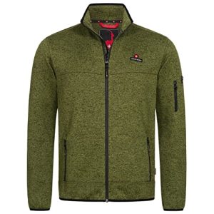 Höhenhorn Tacul Herren Jacke Fleece Strickjacke Grün Gr. XXL