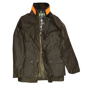 Romneys Wachjacke New England Jager | Gerade geschnitten | Regenjacke | Farbe: Oliv, L