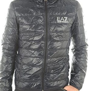 Emporio Armani Herren Train Core Down Hooded Jacket Daunenmantel, Nachtblau, S