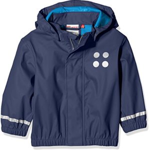 Lego wear duplo Baby - Jungen JUSTICE 101 - Regenjacke, Blau (Dark Navy 589), Gr. 80