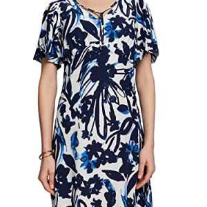 ESPRIT Damen 053EO1E305 Kleid, 407/DARK Blue 3, 44