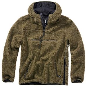 Brandit Teddyfleece Worker Pullover olive Gr. L