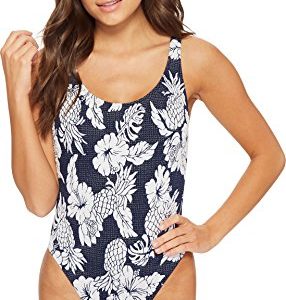 Seafolly Damen Retro Tank Maillot Einteiler, Blau (Royal Horizon), 34 (Herstellergröße: 8)