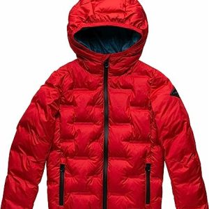 Replay Jungen Jacke Winterjacke mit Kapuze, Red Fire 919 (Rot), 8 Jahre