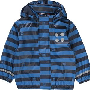LEGO Wear Baby-Jungen Justice 102-RAIN Jacket Regenjacke, Blau (Dark Navy 589), 92